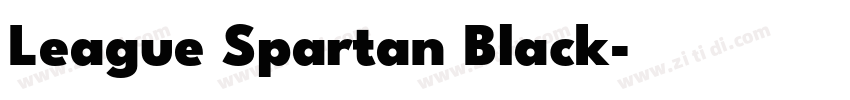 League Spartan Black字体转换 League Spartan Black字体转换